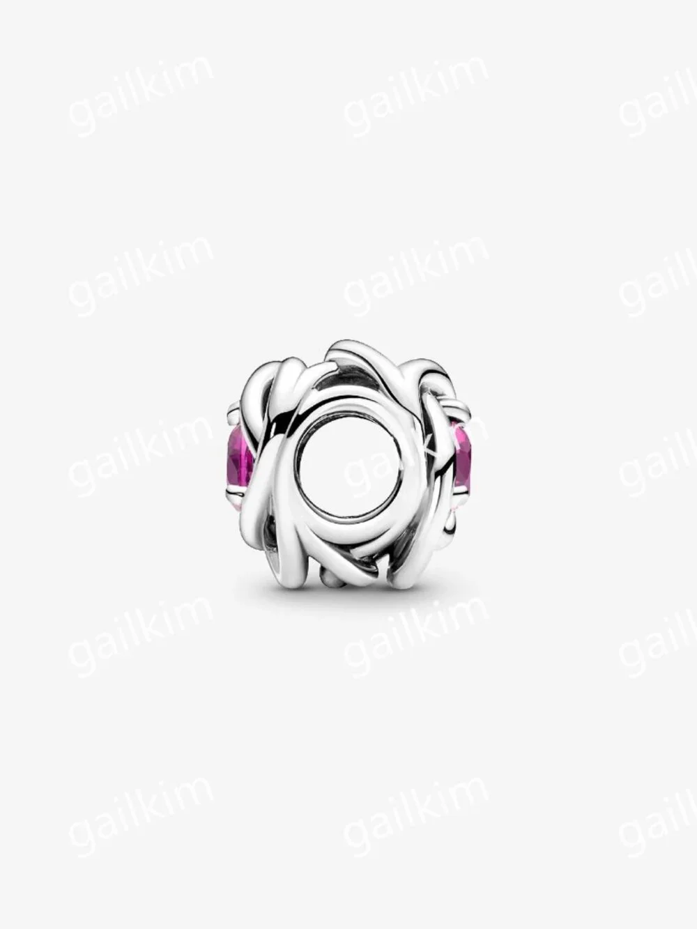 Pandora October Pink Eternity Circle Charm